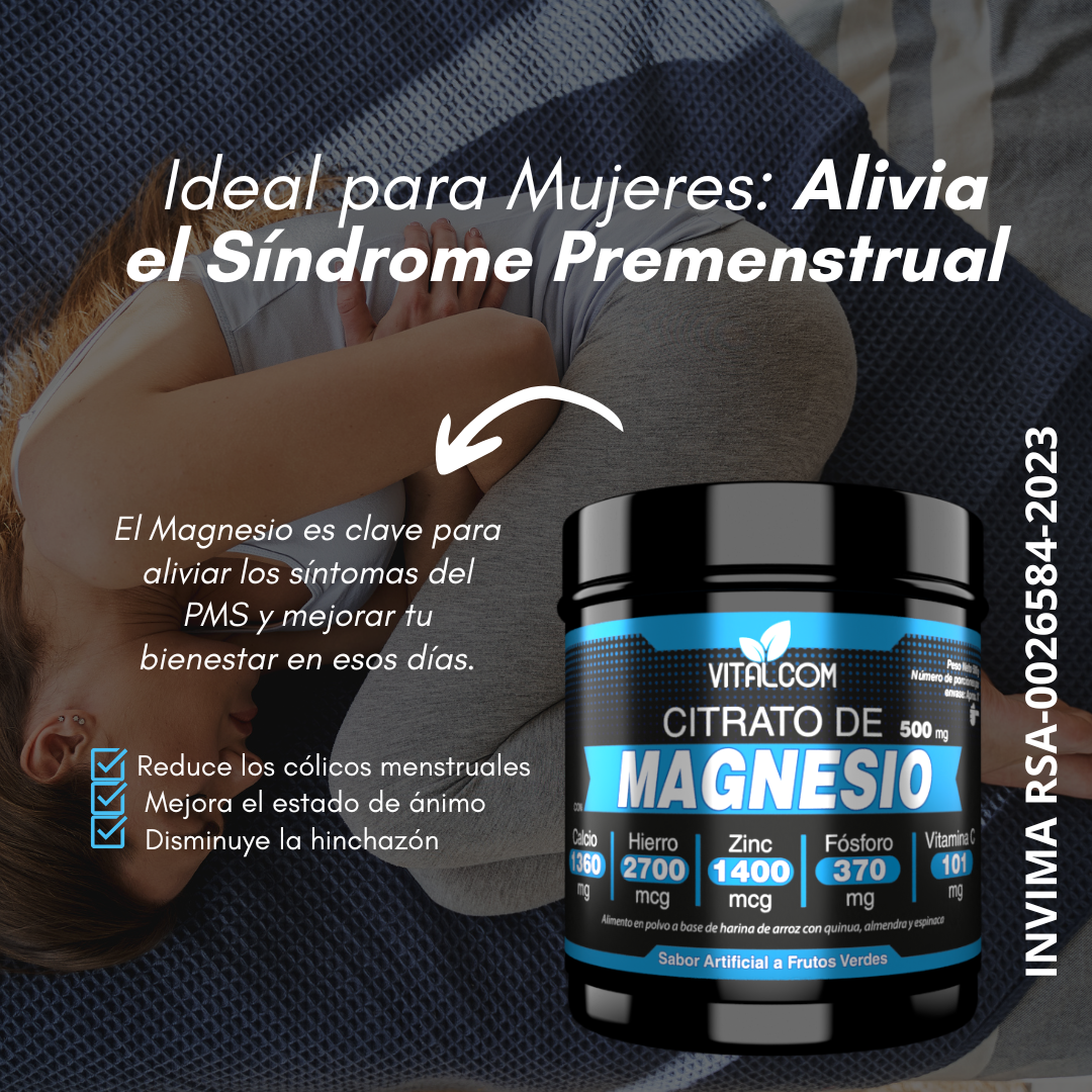 CITRATO DE MAGNESIO VITALCOM 500MG || ENERGÍA Y VITALIDAD TODO EL DÍA